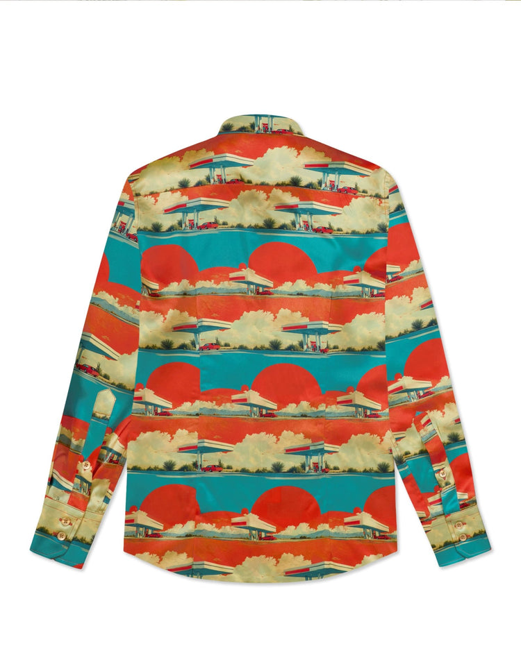 Garage at Dawn Silk Shirt - Gresham Blake Online
