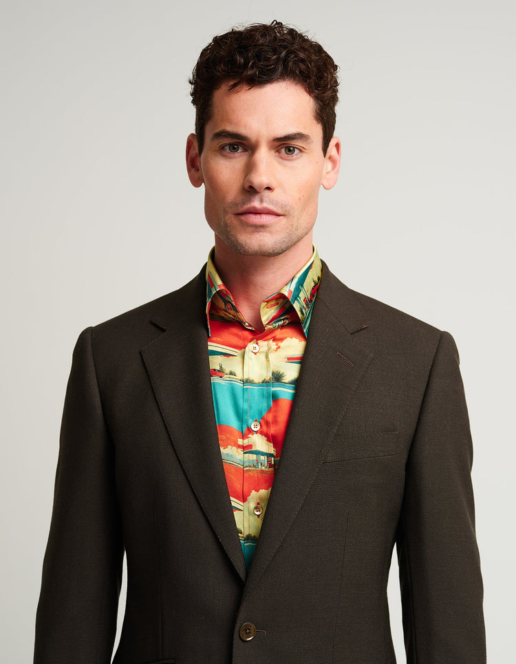 Garage at Dawn Silk Shirt - Gresham Blake Online