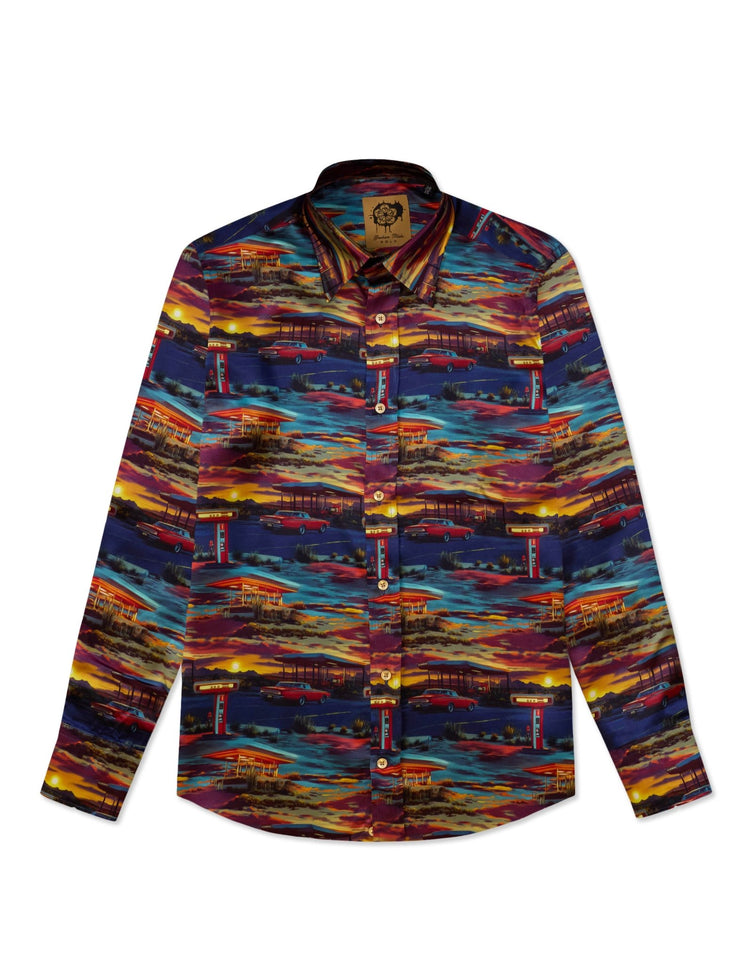 Garage at Dusk Silk Shirt - Gresham Blake Online