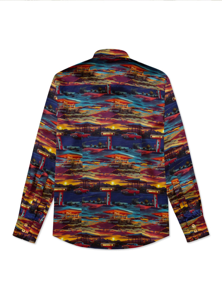 Garage at Dusk Silk Shirt - Gresham Blake Online