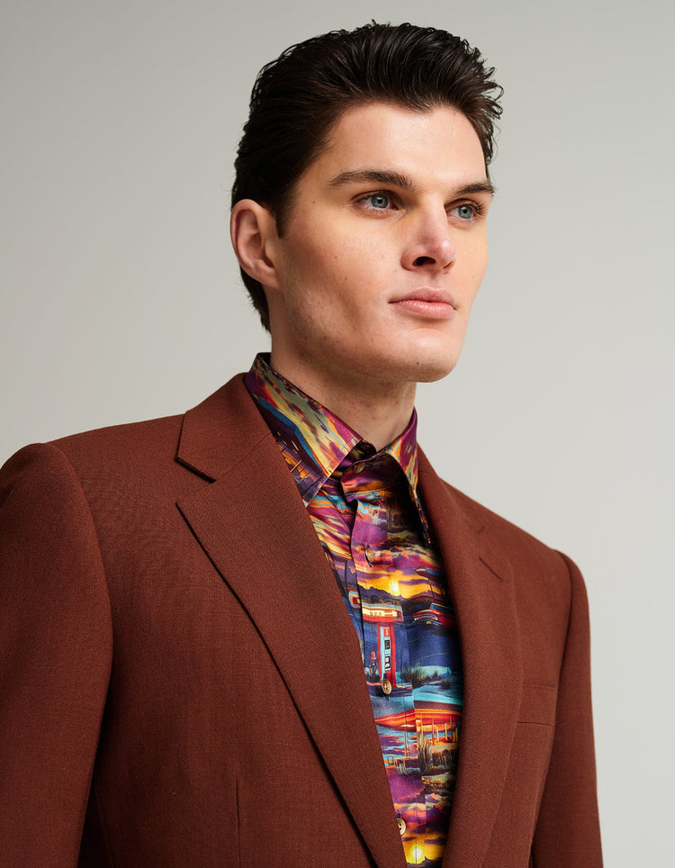 Garage at Dusk Silk Shirt - Gresham Blake Online
