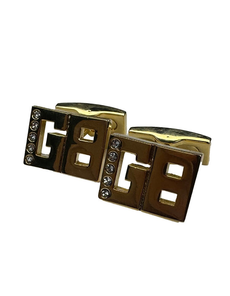 GB Gold Monogram Cufflinks - Gresham Blake Online