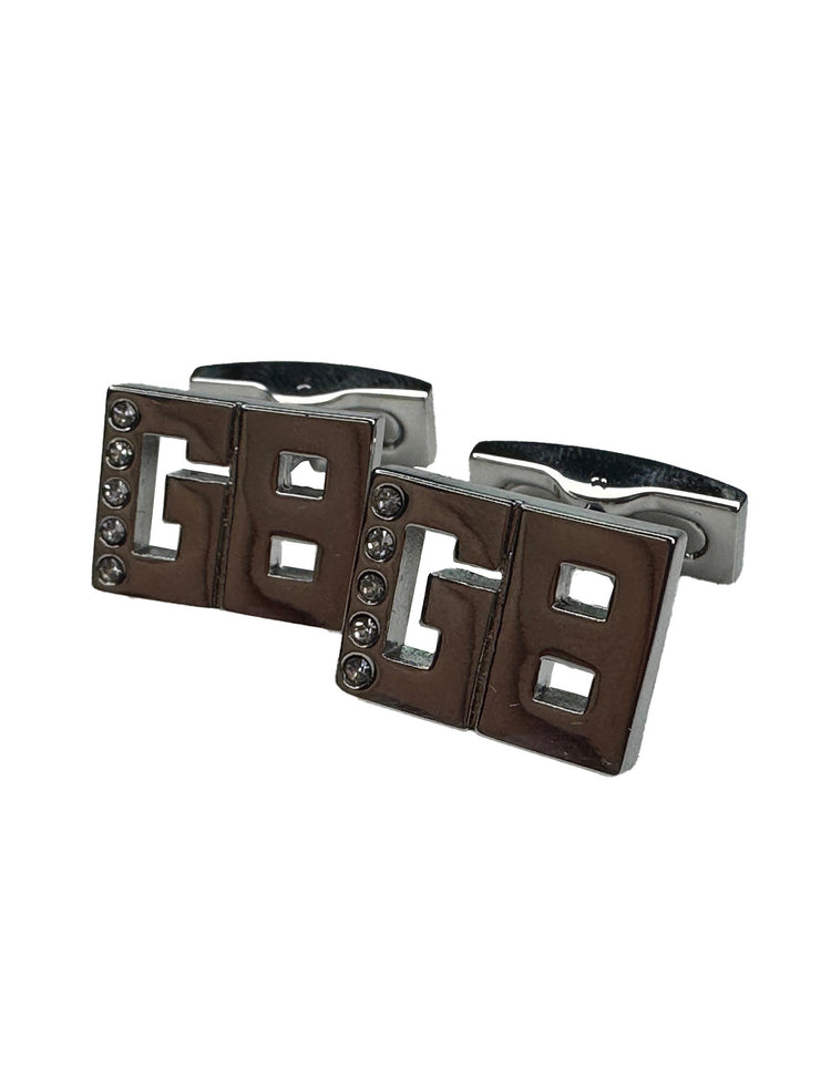GB Silver Monogram Cufflinks - Gresham Blake Online