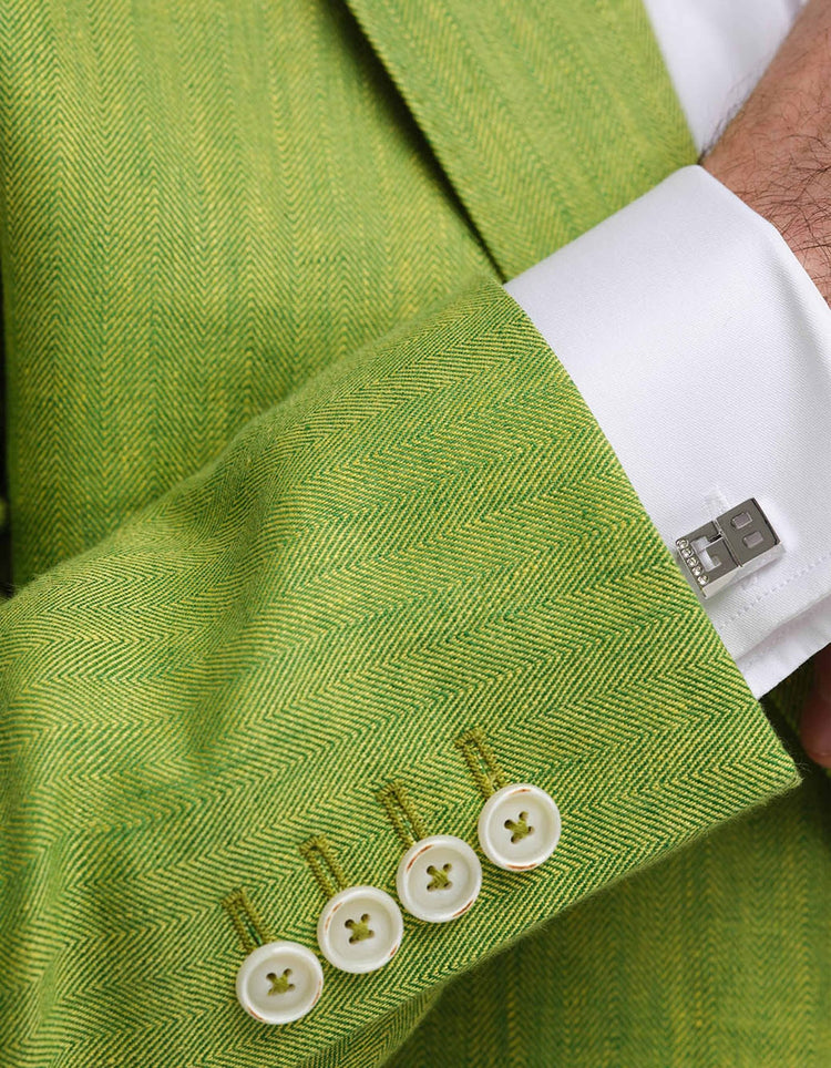 GB Silver Monogram Cufflinks - Gresham Blake Online