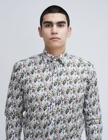 mens floral cotton shirts