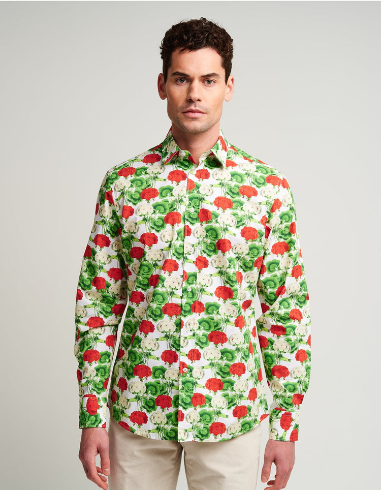 Geraniums Shirt - Gresham Blake Online