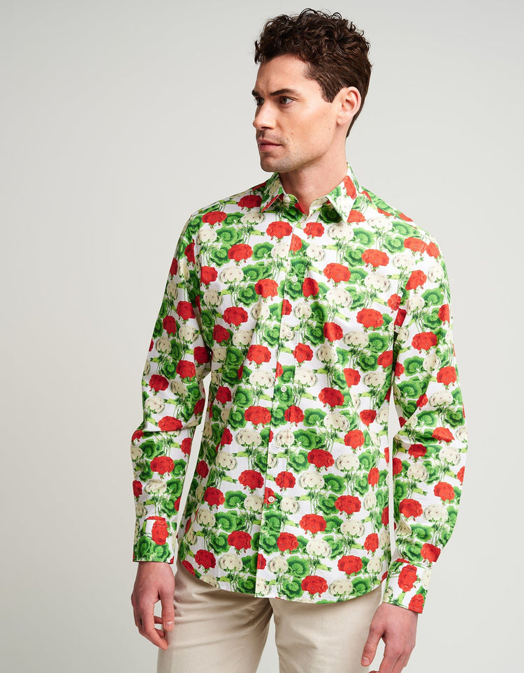 Geraniums Shirt - Gresham Blake Online