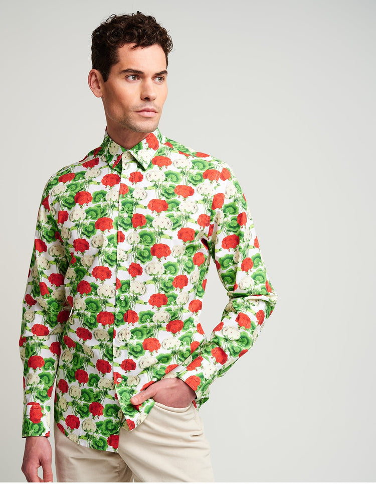 Geraniums Shirt - Gresham Blake Online