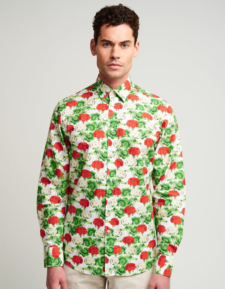 Geraniums Shirt - Gresham Blake Online