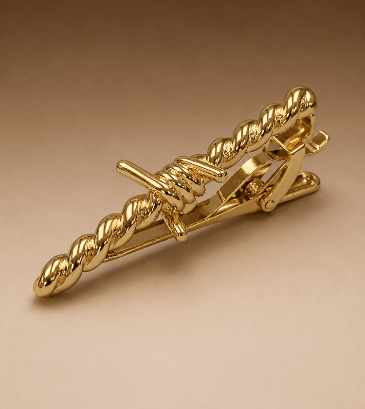 Gold Barbed Wire Tie Clip - Gresham Blake Online