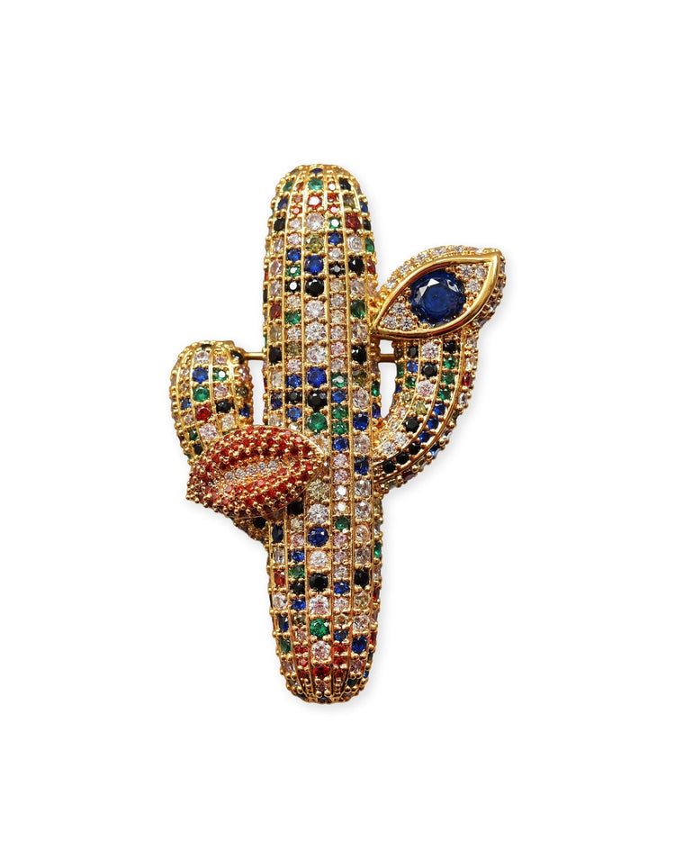 Gold Cactus Brooch - Gresham Blake Online