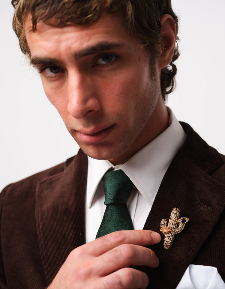 Gold Cactus Brooch - Gresham Blake Online