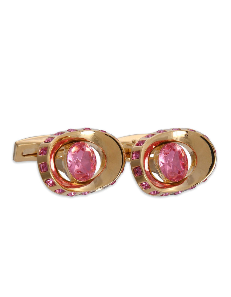 Gold Eye Gemstone Cufflinks - Gresham Blake Online