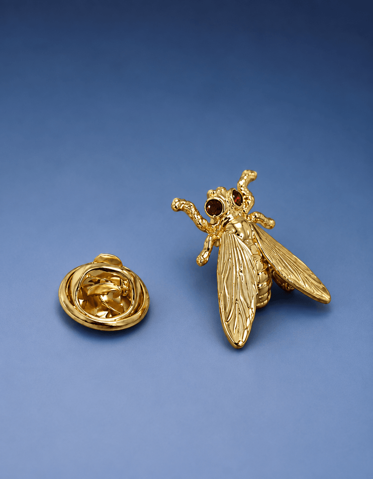Gold Fly Lapel Pin - Gresham Blake Online