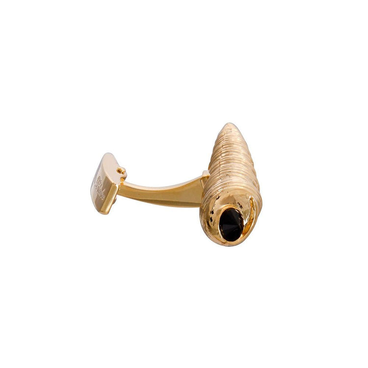 Gold Shell Gem Cufflinks - Gresham Blake Online