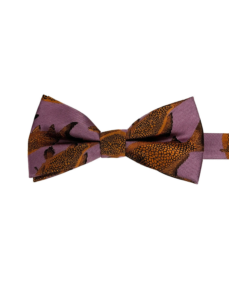 Light Pink Goldfish Silk Bow Tie