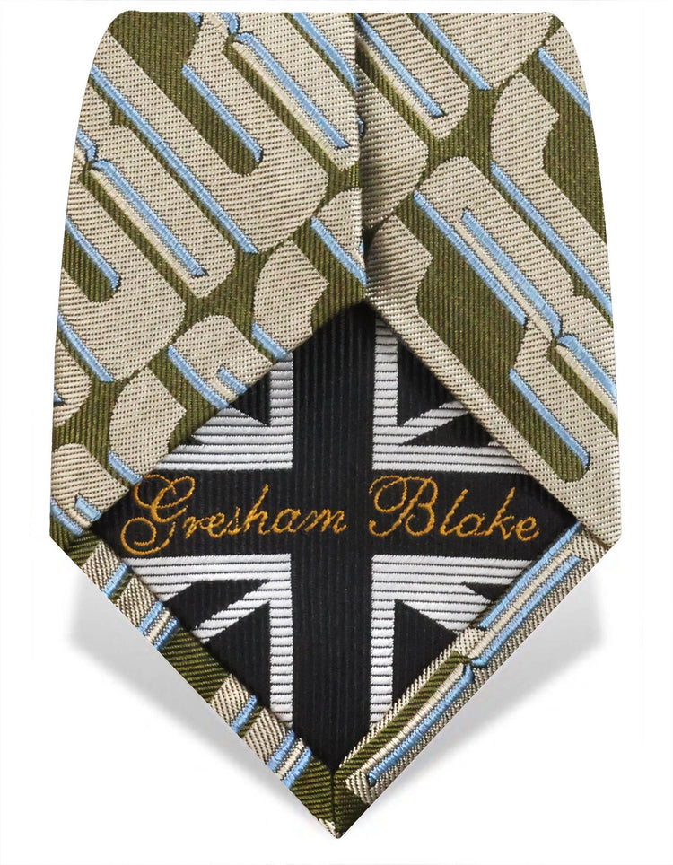Graphic GB Green Tie - Gresham Blake Online