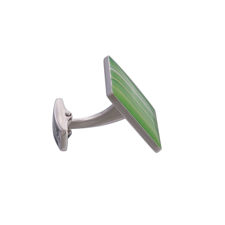 Green Enamel Cufflinks - Gresham Blake Online