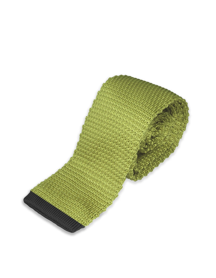 Green Skinny Knit Tie - Gresham Blake Online