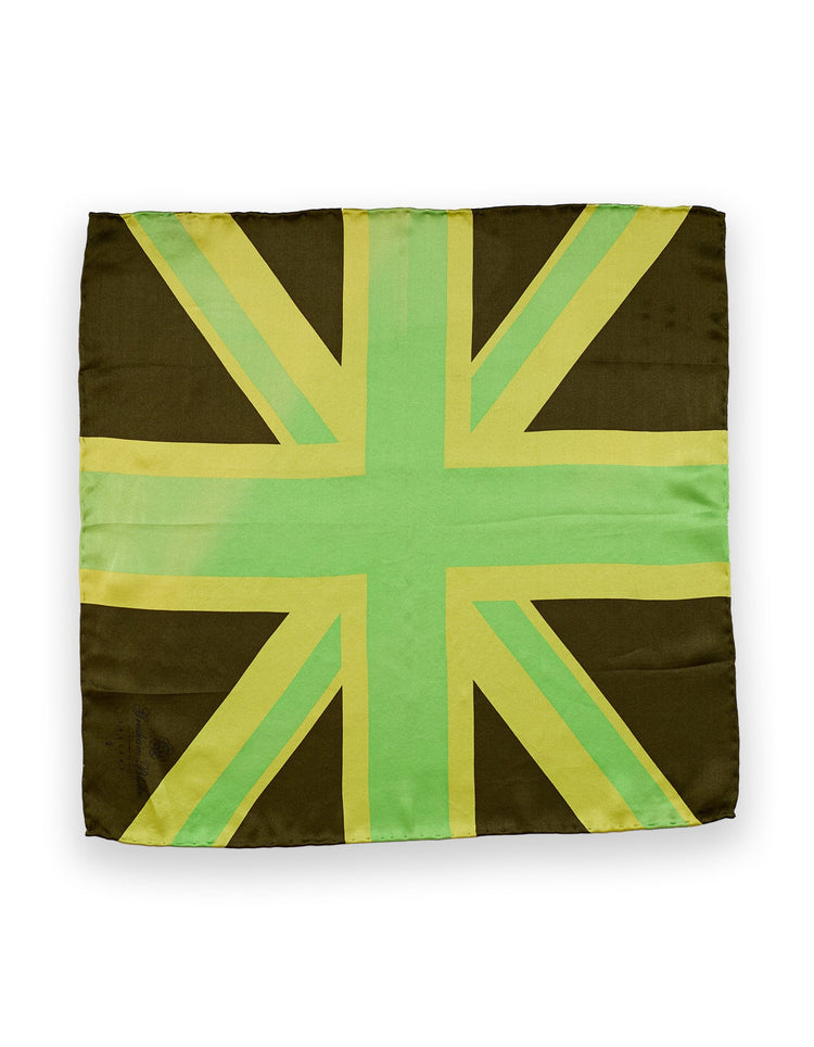 Green Union Flag Pocket Square - Gresham Blake Online
