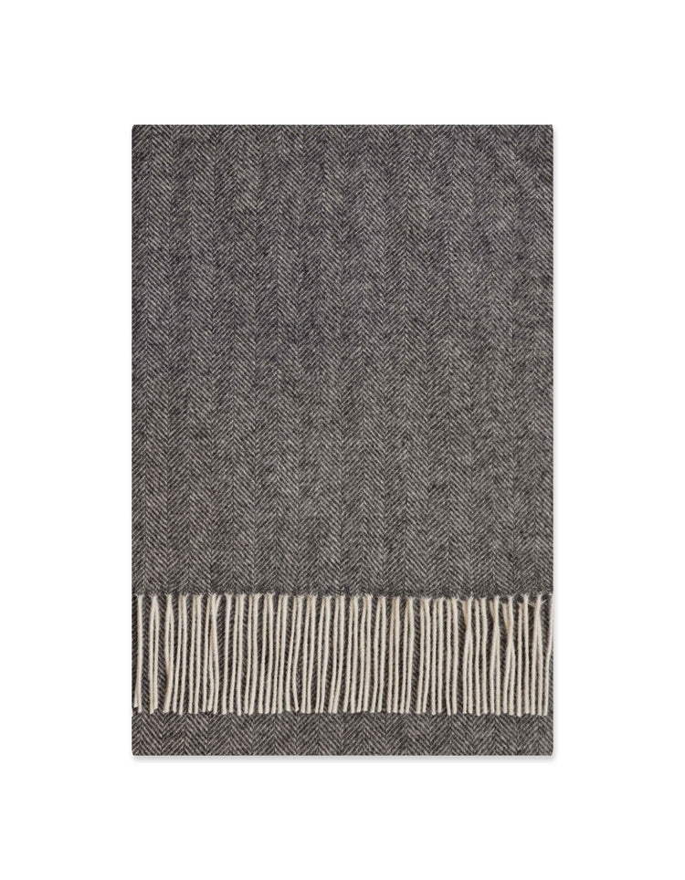 Grey Herringbone Scarf - Gresham Blake Online