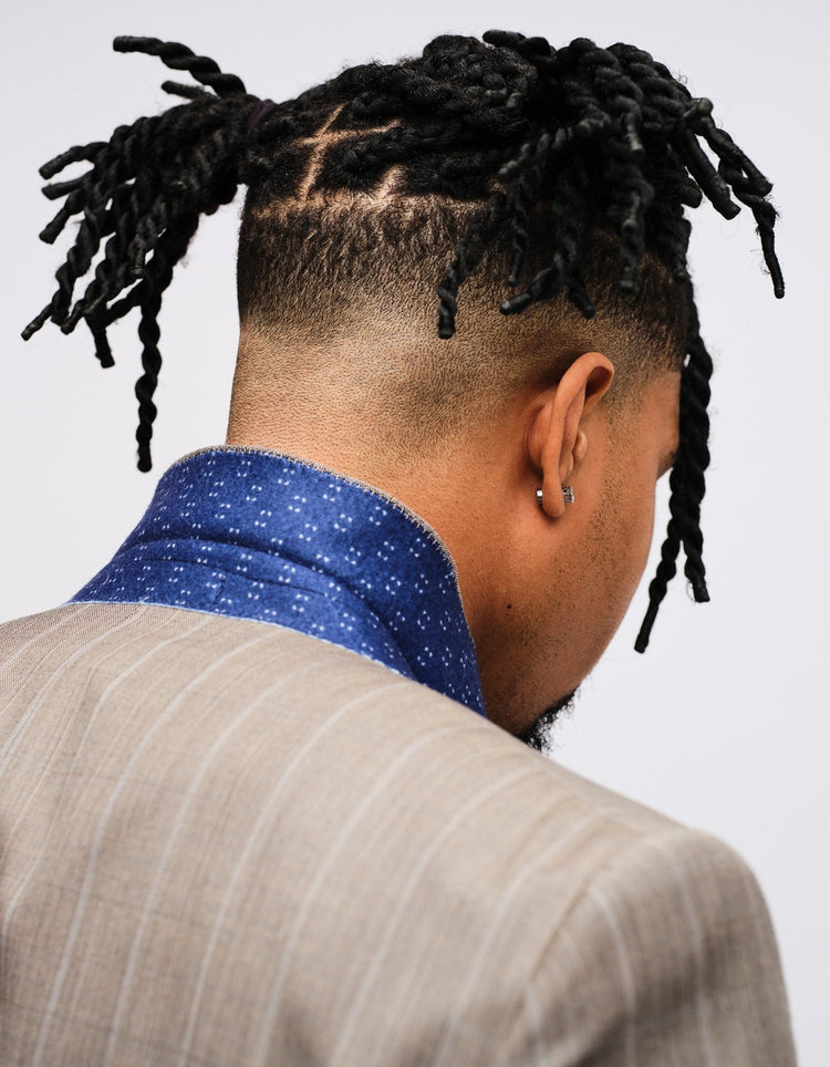 Grey Stripe Wool Suit - Gresham Blake Online
