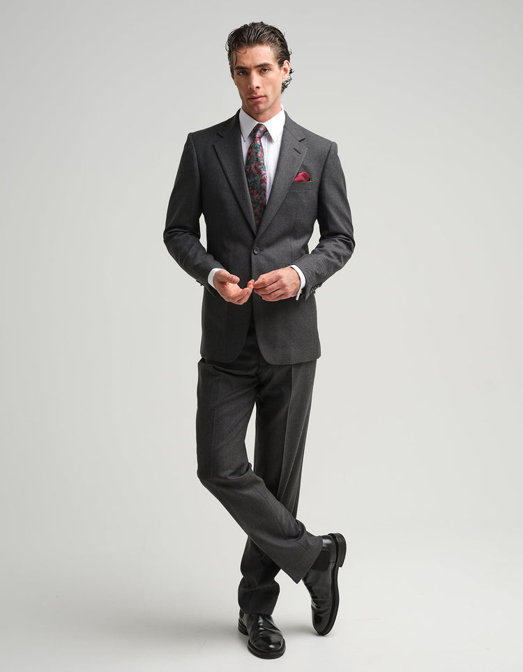 Grey Twill Suit - Gresham Blake Online