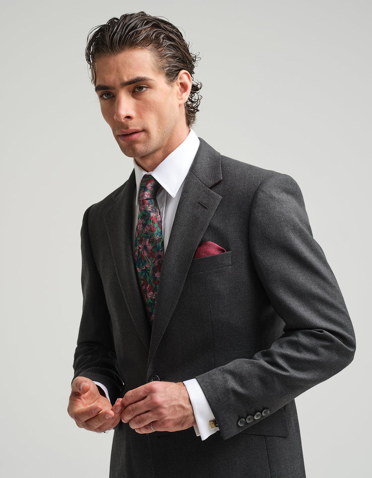 Grey Twill Suit - Gresham Blake Online