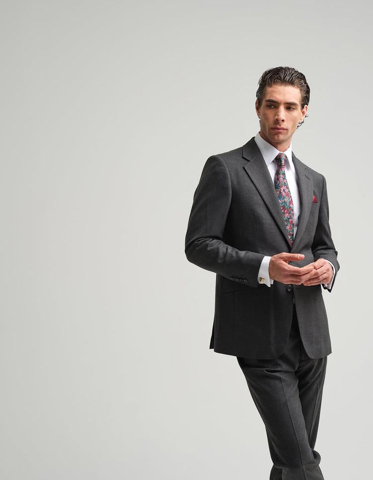 Grey Twill Suit - Gresham Blake Online