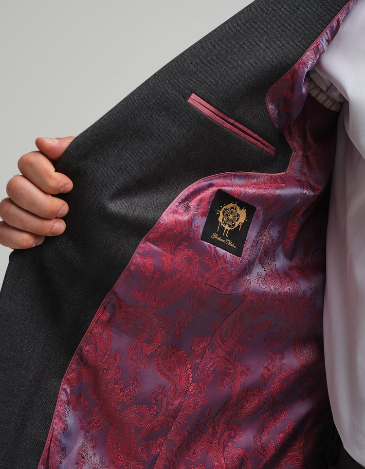 Grey Twill Suit - Gresham Blake Online