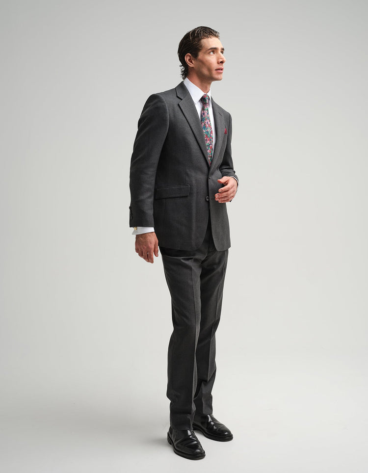 Grey Twill Suit - Gresham Blake Online