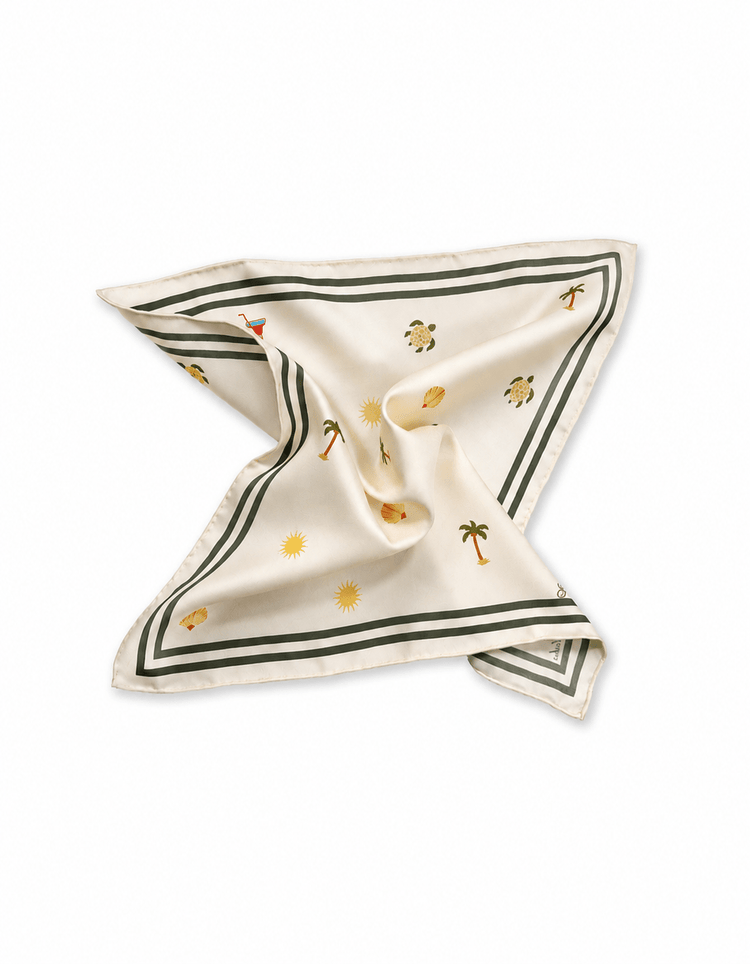 Hawaiian Silk Pocket Square - Gresham Blake Online