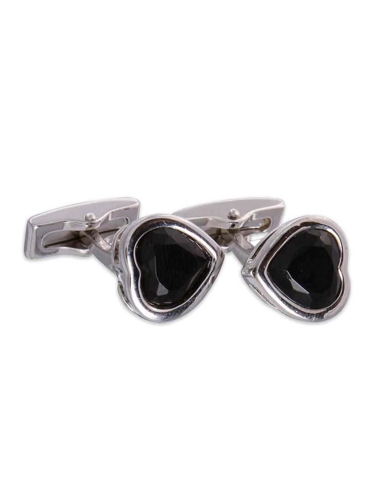 Heart Gemstone Cufflinks - Gresham Blake Online