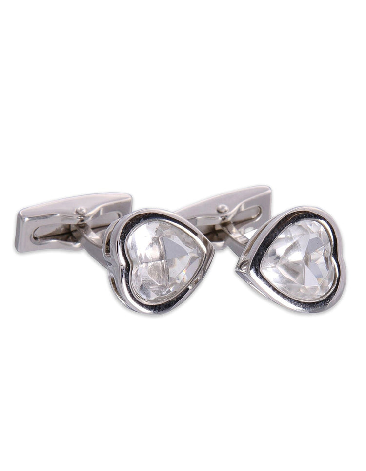 Heart Gemstone Cufflinks - Gresham Blake Online