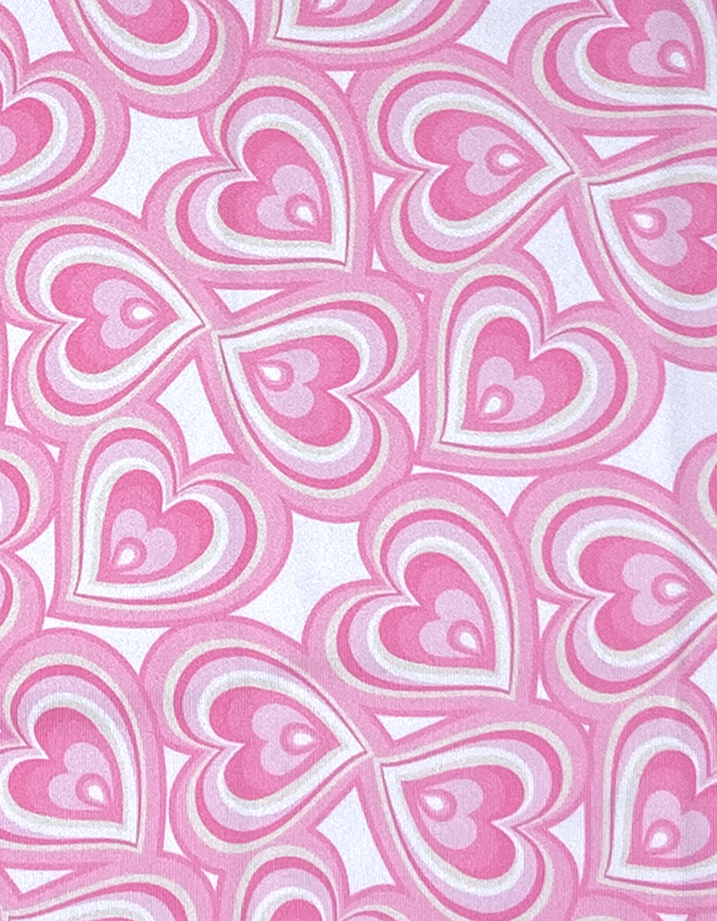 pink heart printed pocket square