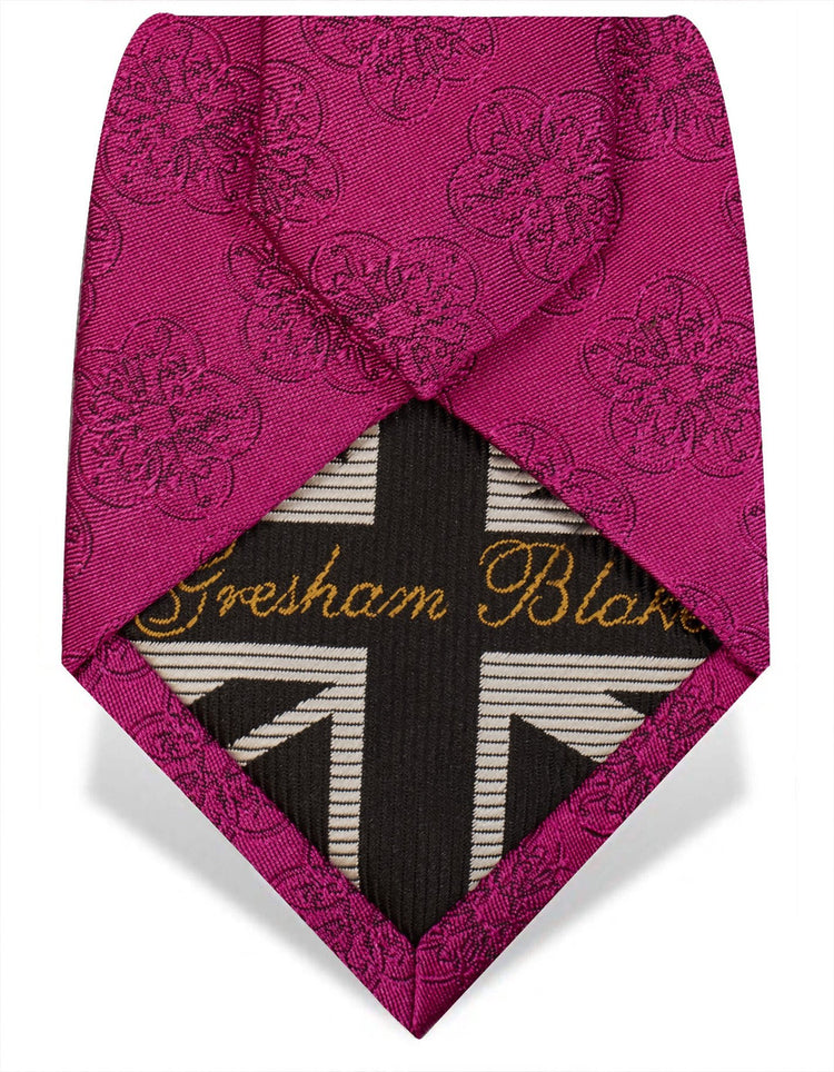 Hot Pink GB Logo Tie - Gresham Blake Online