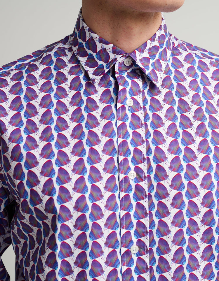 Iridescent Purple Butterfly Shirt - Gresham Blake Online