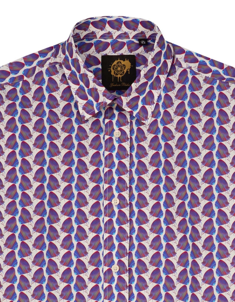 Iridescent Purple Butterfly Shirt - Gresham Blake Online