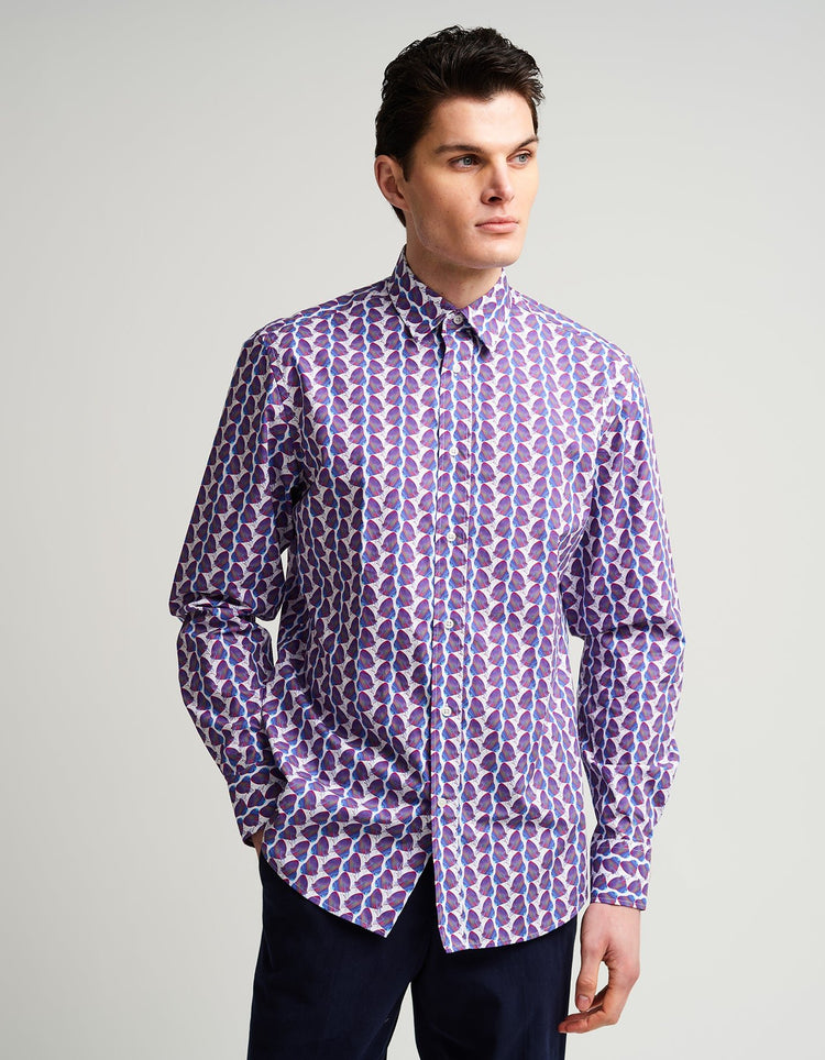Iridescent Purple Butterfly Shirt - Gresham Blake Online