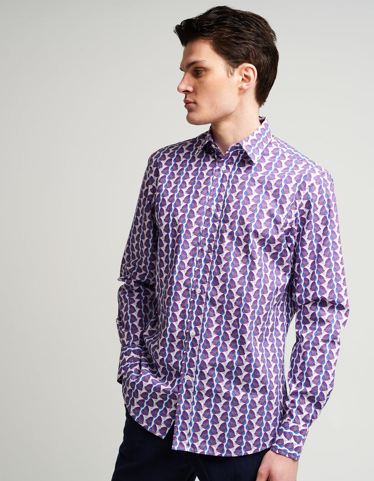 Iridescent Purple Butterfly Shirt - Gresham Blake Online
