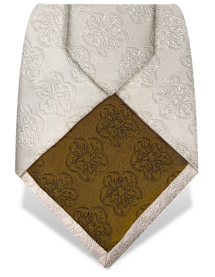 Ivory GB Logo Tie - Gresham Blake Online