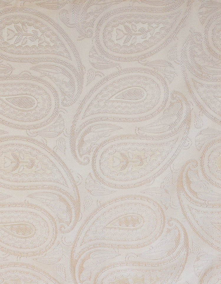 Ivory Paisley Pocket Square - Gresham Blake Online