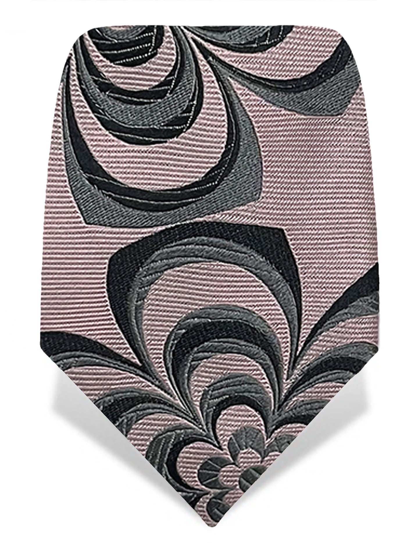 pink and yellow silk jacquard tie