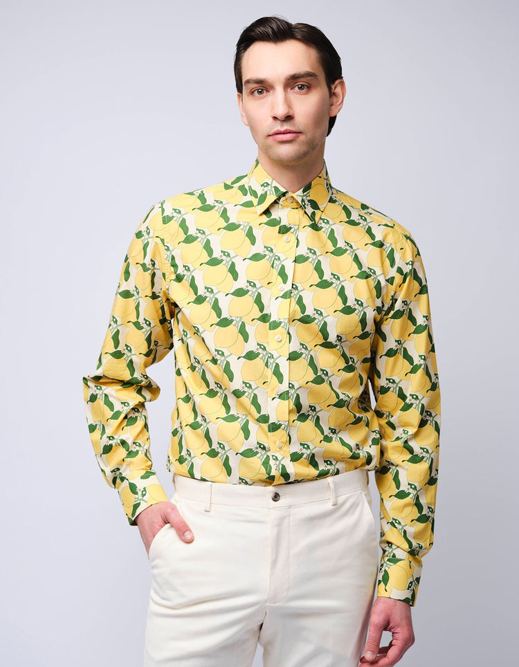 Lemon Print Shirt - Gresham Blake Online