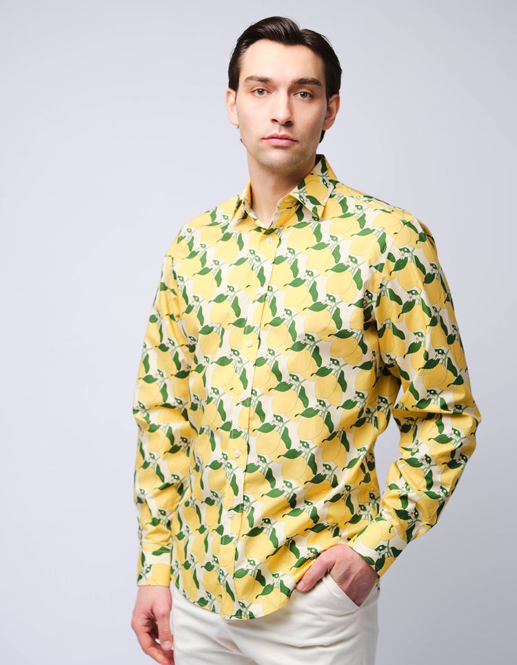 Lemon Print Shirt - Gresham Blake Online