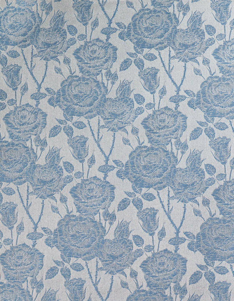 Light Blue Rose Pocket Square - Gresham Blake Online