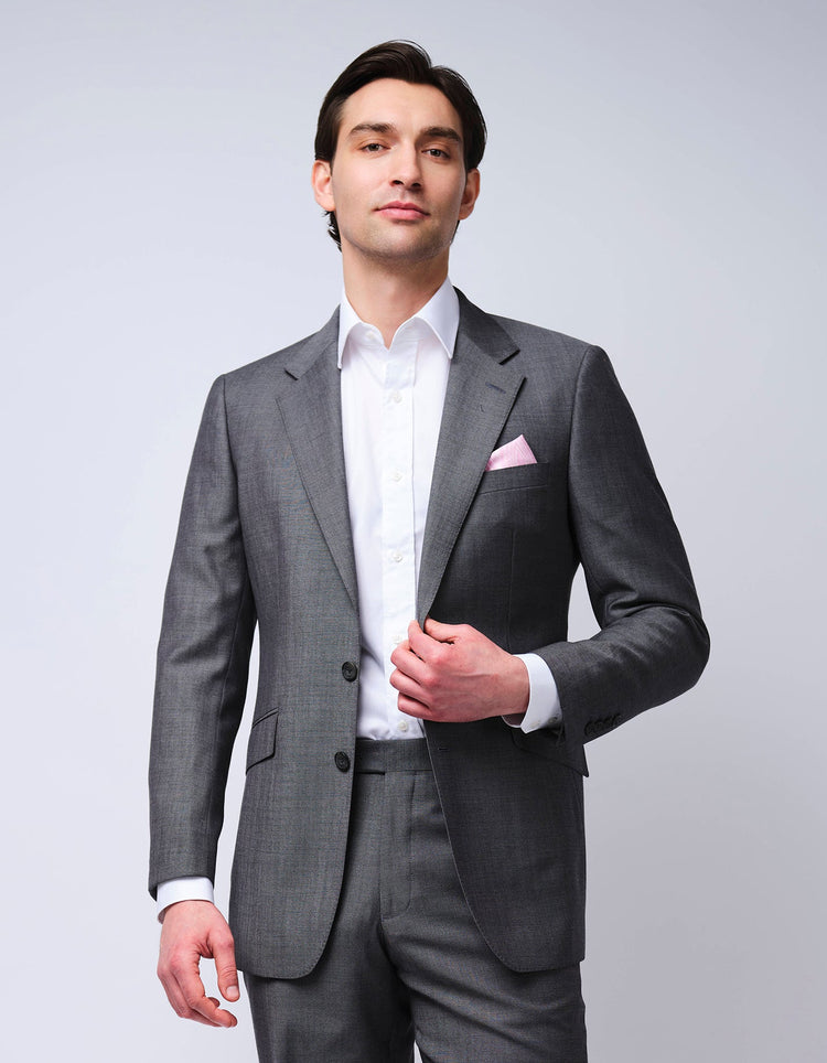 Light Grey Mohair Suit - Gresham Blake Online