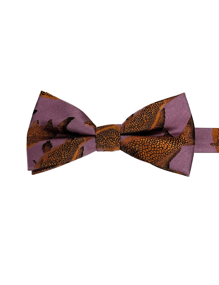 Light Pink Goldfish Silk Bow Tie - Gresham Blake Online