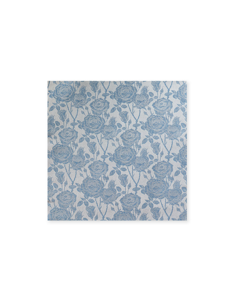 Light Blue Rose Pocket Square