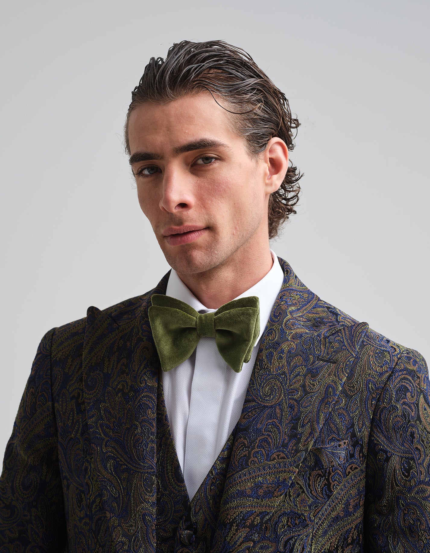 Midnight Paisley Jacquard Jacket | Gresham Blake Online